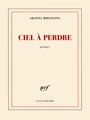 cover image of Ciel à perdre